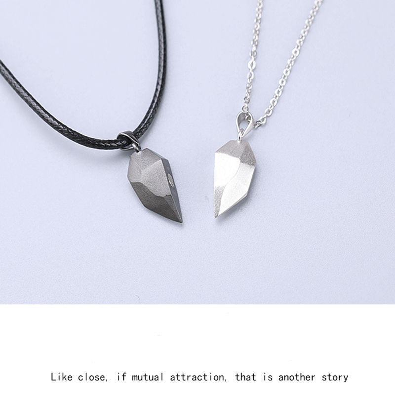 Couple Stitching New Product Couple Necklace Stone