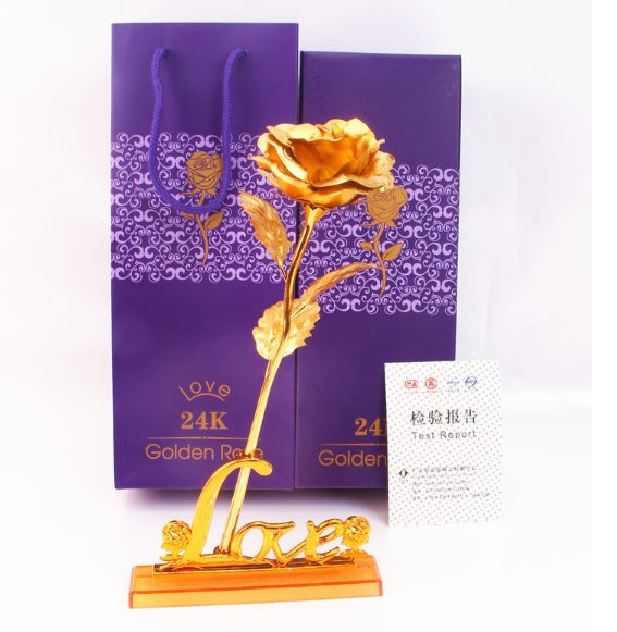 gold rose gift