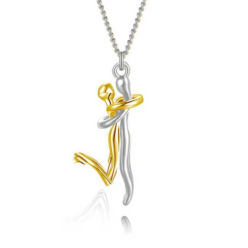 18K Love Hug Necklace Anniversary Valentine's Day