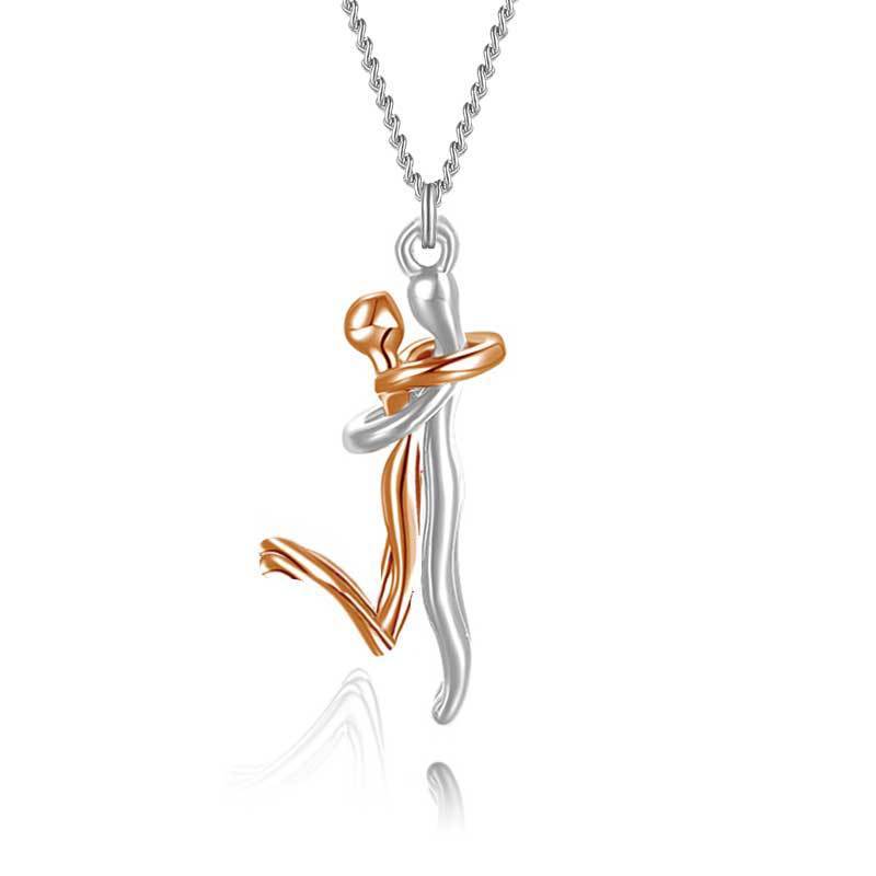 18K Love Hug Necklace Anniversary Valentine's Day